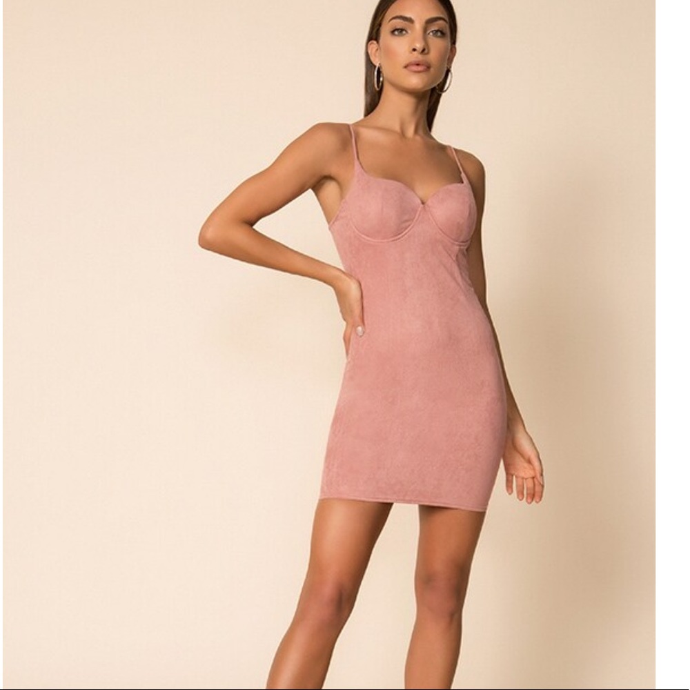 Agatha Mini Dress in Mauve